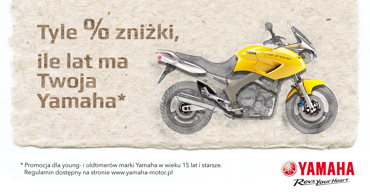 „Tyle % zniżki, ile lat ma Twoja Yamaha” - ponownie w salonach w całej Polsce